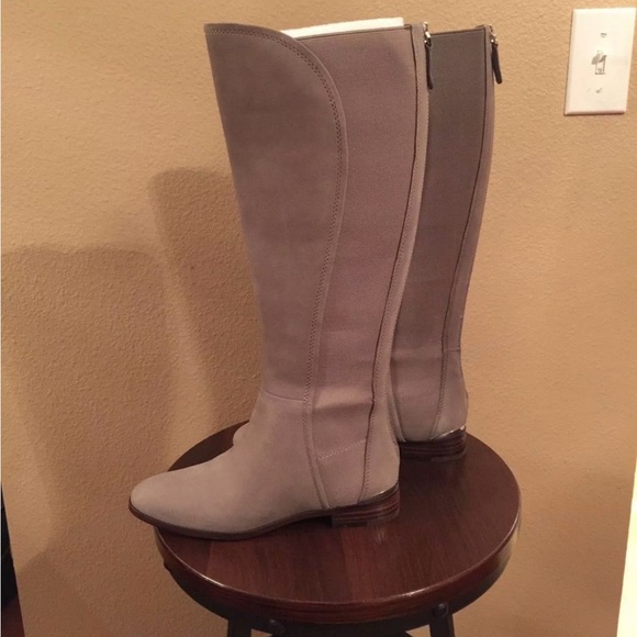 Louise Et Cie Vallery Gore-Panneled Grey Gravel Boots Size 6M / 36 $239 - Picture 7 of 12